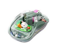 kkiuop Ricaricabile Mouse Carino Bambola 3 Modalità Mause Con Display di Potere Regalo B2G2 Bambini Laptop Per Tablet
