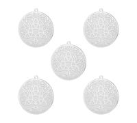 kkjoy 5Pcs Ciondoli di Albero della Vita Fai-da-te in Acciaio Inox per la Creazione di Gioielli e l'Artigianato, per Fare Orecchini Collana Bracciale (Stile 9)