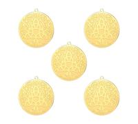 kkjoy 5Pcs Ciondoli di Albero della Vita Fai-da-te per la Creazione di Gioielli e l'Artigianato, Ciondolo in Acciaio Inox per Fare Orecchini Collana (Stile 9)