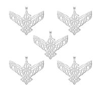 kkjoy 5Pcs Ciondoli di Aquila Fai-da-te in Acciaio Inox per la Creazione di Gioielli e l'Artigianato, per Fare Orecchini Collana Bracciale (Stile 4)
