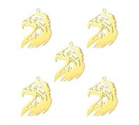 kkjoy 5Pcs Ciondoli di Aquila Fai-da-te per la Creazione di Gioielli e l'Artigianato, Ciondolo in Acciaio Inox per Fare Orecchini Collana (Stile 6)