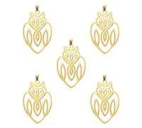 kkjoy 5Pcs Ciondoli di Aquila Fai-da-te per la Creazione di Gioielli e l'Artigianato, Ciondolo in Acciaio Inox per Fare Orecchini Collana (Stile 1)