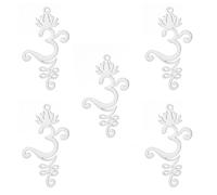 kkjoy 5Pcs Ciondoli Loto Unalome Yoga Fai-da-te in Acciaio Inox per la Creazione di Gioielli e l'Artigianato, per Fare Orecchini Collana Bracciale (Loto Unalome 4)