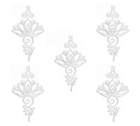 kkjoy 5Pcs Ciondoli Loto Unalome Yoga Fai-da-te in Acciaio Inox per la Creazione di Gioielli e l'Artigianato, per Fare Orecchini Collana Bracciale (Loto Unalome 1)