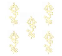 kkjoy 5Pcs Ciondoli Loto Unalome Yoga Fai-da-te per la Creazione di Gioielli e l'Artigianato, Ciondolo in Acciaio Inox per Fare Orecchini Collana Bracciale (Loto Unalome 3)