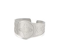 kkjoy Anello con Nodo delle Streghe in Acciaio Inox Nodo Magico Pagano Simbolo Wiccan Regolabile Aperto Anelli Dito Amuleto di Stregoneria con Nodo Celtico per Donne Ragazze