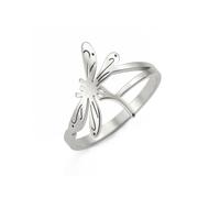 kkjoy Anello Libellula In Acciaio Inox Anelli Elfi Volanti Adorabili Insetti Anelli Impilabili Eternità Anello Promessa Gioielli per Donne Affascinante Signore