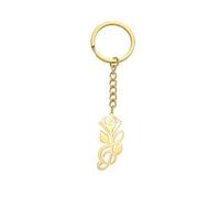 kkjoy Portachiavi di Rosa Treble Note in Acciaio Inossidabile Portachiavi di Ciondoli Treble Clef Gioielli Borsa Accessori per le donne Uomini Amanti della Musica