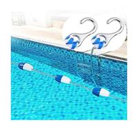 KKJPL Corda Galleggiante for Linea di demarcazione della Piscina, Corda di Sicurezza Galleggiante for Piscina con 2 Ganci for Club di Nuoto in acque Poco Profonde e Profonde(12m/40ft)