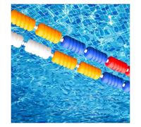 KKJPL Divisori di Corsia Galleggianti, Boe for La Divisione delle Piscine, Marcatori Divisori A Spirale for Allenamento in Piscina, Competizione, Canottaggio(Steel,1m/3.3ft)