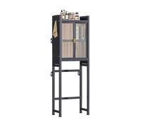KKJPL Mensola Portaoggetti Sopra Il WC,mensola Portaoggetti For Il Bagno Con Ante,unità Portaoggetti Stabile For Lavatrice, Salvaspazio For Il Bagno Della Lavanderia(Color1,169x71x26cm)