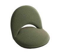 KKJPL Sedia Da Pavimento Con Schienale, Sedia Da Lettura Ergonomica, Sdraio Da Pavimento Pieghevole, Schienale Regolabile In 5 Posizioni, Adatta for Soggiorno(Green)