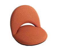 KKJPL Sedia Da Pavimento Con Schienale, Sedia Da Lettura Ergonomica, Sdraio Da Pavimento Pieghevole, Schienale Regolabile In 5 Posizioni, Adatta for Soggiorno(Brown)