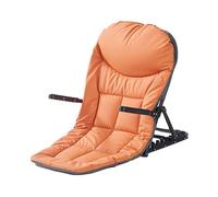 KKJPL Sedia Da Pavimento Con Supporto For La Schiena,Divano Pieghevole Imbottito E Regolabile,Comoda Sedia Da Lettura Con 7 Posizioni Regolabili,For Soggiorno,Camera(Orange)