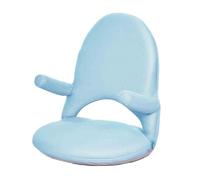 KKJPL Sedia Da Pavimento Con Supporto For La Schiena,Lettura Con Braccioli,Pieghevole Ergonomica,42 Posizioni Regolabili, For Leggere E Guardare La TV(Blue)