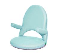 KKJPL Sedia Da Pavimento Con Supporto For La Schiena,Lettura Con Braccioli,Pieghevole Ergonomica,42 Posizioni Regolabili, For Leggere E Guardare La TV(Green)