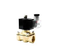 KKKLMMTT Elettrovalvola Impermeabile in Ottone DN10 IP65 normalmente Chiusa valvola di intercettazione Acqua da 3/8 "220 V 24 V 12 V(G_220VAC)