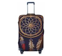 KKLWEGU American Dream Catcher Copertura per valigie elasticizzata e lavabile, copertura per valigia, antigraffio, custodia elastica per valigie, adatta per 45-81 cm, Nero , M