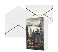 KKLWEGU Biglietto di auguri Love from New York con buste Thinking of You, biglietto di auguri di buon compleanno, matrimonio, biglietti vuoti per tutte le occasioni, 10 x 15 cm