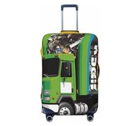 KKLWEGU I Love Garbage Trucks Copertura per bagagli elasticizzata lavabile Valigie Protector Copertura antigraffio per bagagli Custodia elastica per valigie Protezione per bagagli Adatto a 45-81 cm