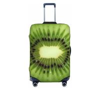 KKLWEGU Kiwi Slice Copertura per bagagli elasticizzata e lavabile, copertura per valigia, antigraffio, custodia elastica per valigie, adatta per 45-81 cm, Nero , S