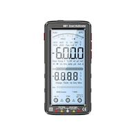 KKnoon 681 6000 Conta Multimetro digitale Smart Anti-burn Ricaricabile Misuratore universale NCV Tester LCD grande da 5 pollici con torcia retroilluminata per tensione Corrente Resistenza