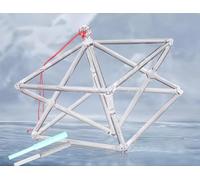 KKNSYW Meditazione di guarigione del Suono, Piramide di Canto in Cristallo di Quarzo Mokaba Merkaba, for la Meditazione curativa, Guarigione del Suono, Regalo for la Preghiera(6 inch)