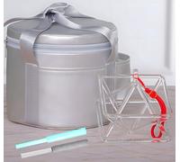 KKNSYW Piramide di Canto in Cristallo di Quarzo Trasparente Mokaba Merkaba, Strumento Musicale di guarigione dei Chakra Meditazione di guarigione del Suono Yoga(7 inch+Bag)