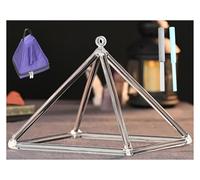 KKNSYW Piramide di Quarzo Cristallo Trasparente 6-12 Pollici Mokaba Merkaba for la Terapia del Suono Meditazione Yoga Chakra Meditazione Guarigione Preghiera e riduzione dello Stress(10''+Bag)
