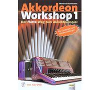 Kkordeon Workshop Band 1 con CD - Scuola di fisarmonica di Martina Schumeckers (imparare le note melodie e fisarmonica) - Materiale didattico con graffetta colorata a forma di cuore