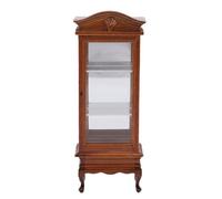 KKPLZZ 1:12 Scala Mobili per Mobili per Bambole, Scaffale in Miniatura con Top, Ripiano di Esposizioni in Legno di Betulla Realistica per Accessori per la Casa delle Bambole