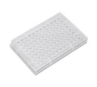 KKPLZZ 10pcs Piastra di Coltura Tissutale 96 Piastra di Coltura di Crescita delle Cellule di Polistirene Ben Trasparente con Coperchio di Plastica per Camera (Fondo a forma di V.)