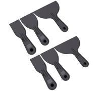 KKPLZZ 6 Strumenti per Raschietto per Vernice, Set di Raschietti per Stucco per Pareti in Plastica con 2 Lame da 3/6 Pollici per la Riparazione del Muro a Secco, Pittura, Rattoppatura,