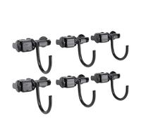 KKPLZZ 6pcs Acciada Ad Alta densità L Pista per il Letto di Camion, Rimorchio Pickup Control Cargo RV ATV con Doppio Perno
