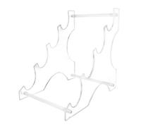 KKPLZZ Acrilic Desktop Lightaber Stand, Rack per Display a Sciabola Trasparente a 4 Livelli con Slot Larghe 5 Cm per la Bacchetta Dell'ascia di Cosplay Spada di Spada Ombrello