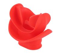 KKPLZZ Bocchino a immersione con cravatta, in silicone, comodo morso, manopola per snorkeling, immersioni (rosso)
