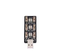 KKPLZZ Caricabatterie LiPo USB a 6 2,5-4,35 V con Indicatori LED | Materiale ABS, Corrente Commutabile 0,2 A/0,6 A, Ingresso USB 5 V, Indicatori di Stato di Carica Indipendenti