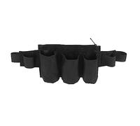 KKPLZZ Cintura per Attrezzi da Giardino, 6 Tasche 2 Cinghie Custodia per Attrezzi da Giardinaggio Impermeabile Regolabile per Giardinaggio Pulizia Pulizie Fioristi Chef Campeggio (Nera)