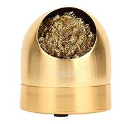 KKPLZZ Detergente per Punte per Saldatore, Design a Cupola Che Previene Fuoriuscite di Stagno e Ossidazione, Dispositivo di Aspirazione Manuale dello Stagno per Pulire la Testa de (Oro)