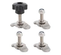 KKPLZZ L Piste Cravatta a Raccordi M8x35mm in Acciaio Inossidabile Kit Dado a Filo a Doppio Alette per il Rimorchio per Camion