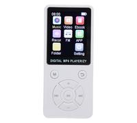 KKPLZZ Lettore MP3 Bluetooth 5.0, Lettore Musicale Portatile con Schermo da 1,8 Pollici con Audio Hi Fi, Radio FM, Registrazione, per Correre, Fare Jogging, Andare in Bicicletta (Bianco)