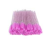 KKPLZZ Pennelli per Ciglia Usa e Getta 50 Pezzi, Strumento per Trucco Applicatore Portatile con Bacchette per Mascara per Uso Domestico in Salone Professionale (Viola)