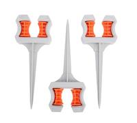 KKPLZZ Punte Guida per Tubo da Giardino da 3 Pezzi, Guide a Rulli per Tubo da Prato in ABS Antiruggine con Rulli Protettivi, per Irrigazione del Giardino Esterno