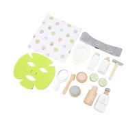 KKPLZZ Set di Giocattoli per Il Trucco in Legno, Gioco di Ruolo Educativo dal Design Realistico Set di Giocattoli per Cosmetici in Legno