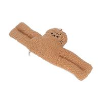 KKPLZZ Simpatico Fermaporta, Fermaporta Decorativo a Forma di Animale Peluche per la Camera da Letto, il Bagno, la Cameretta dei Bambini, con Design Pieghevole Come Regalo per la (Gatto Marrone)