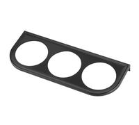 KKPLZZ Supporto per Manometro a 3 Fori, Staffa di Montaggio per Manometro Triplo da 52 Mm e 2 Pollici per il Pannello del Cruscotto Dell'auto (Nera)