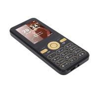 KKPLZZ Telefono per Anziani 2G, Display a Colori Ultra Sottile da 2,4 Pollici Cellulare con Tasti Grandi in Standby Doppia SIM con Altoparlante per Torcia Elettrica, per Anziani (Nera)