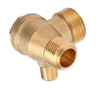 KKPLZZ Valvola di Ritegno, Accessori per Pompa Dell'aria con Connessione Filettata a 1 Via in Materiale Ottone, con Design Resistente Alla Pressione Antideflagrante, per Sistemi
