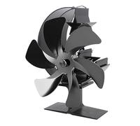 KKPLZZ Ventilatore per Stufa, Ventilatore per Camino Alimentato a Calore a 6 Pale Circolazione Rapida del con Tecnologia di Riduzione del Rumore, per Stufa a Legna d (#1)