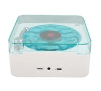 KKPLZZ Waves Player, 3 su 1 Altoparlante con Cordoncino con Luce Notturna e Display Temporale, Design del Registratore Vintage, per il Sonno Rilassante della Camera da Letto (Bianco)